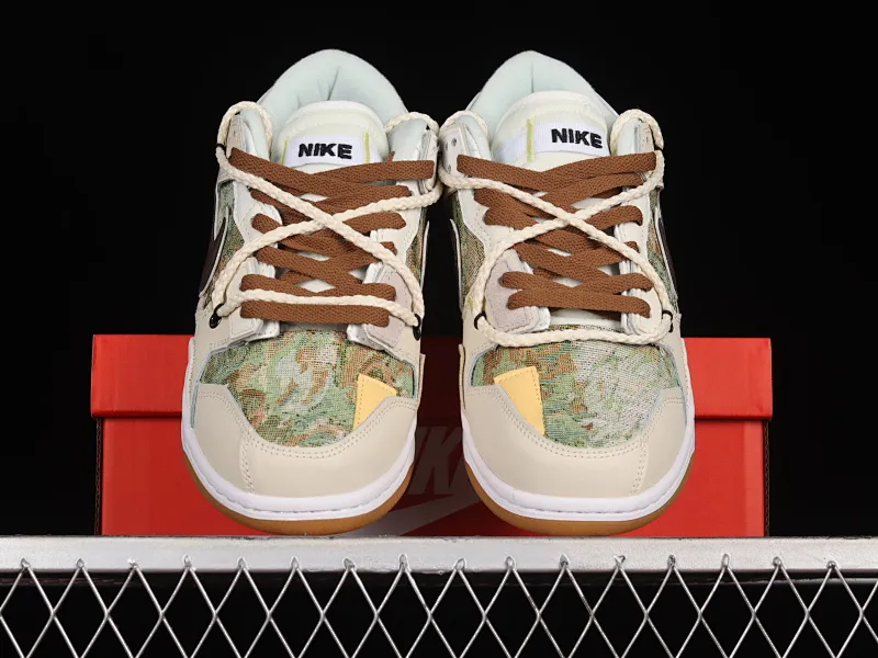 All categories Nk SB Dunk series Nk SB Dunk Low low-top skate shoes Nk Dunk Scrap stitching low-top skate shoes BD0500-100